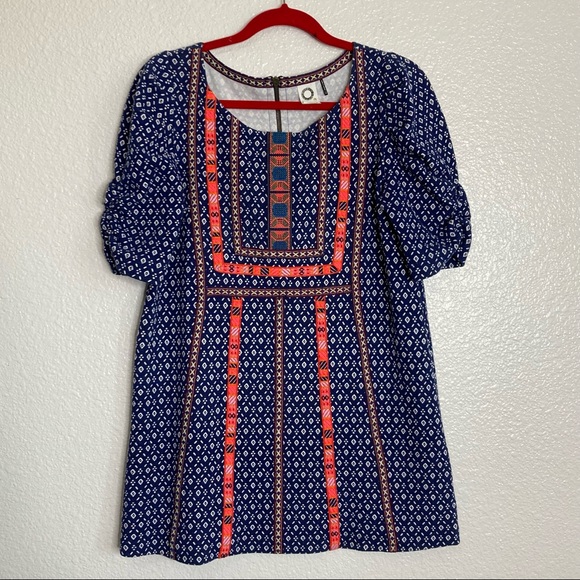 Anthropologie Akemi Kin Seva Embroidered Tunic Top - Picture 2 of 15